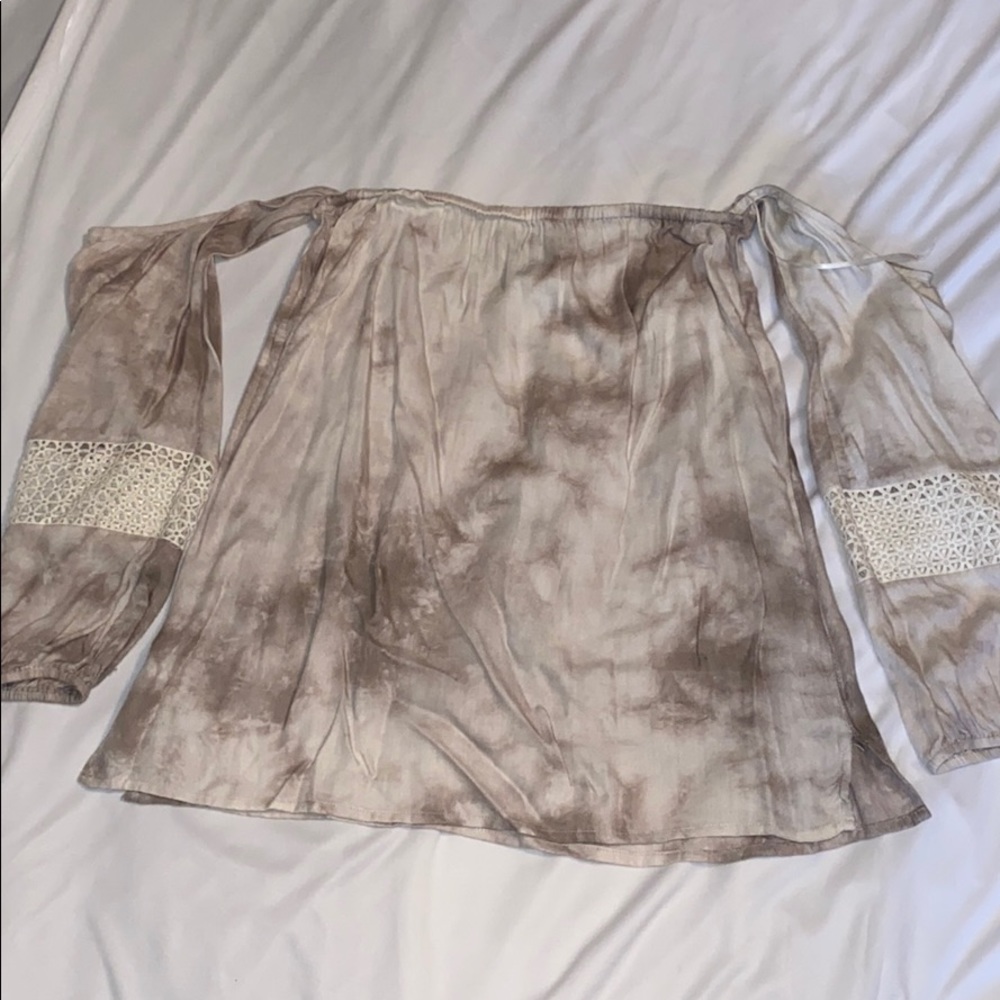 Off The Shoulders Nude Top